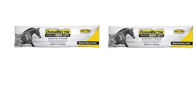 DuraMectin Ivermectin Paste 1.87% Horse Wormer 1 Tube (for Horses only)