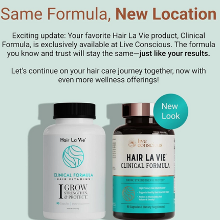 HAIR LA VIE Clinical Formula Volume Density Hair Growth Shine Multivitamin 90Ct