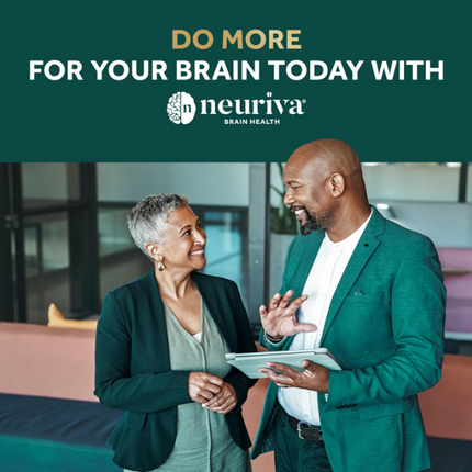 NEURIVA Ultra Decaffeinated Clinically Tested Nootropic Brain Supplement for Mental Alertness, Memory, Focus & Concentration, Cognivive, Neurofactor, Phosphatidylserine, Vitamins B6 B12, 60 Capsules