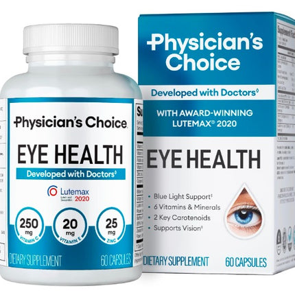 Areds 2 Eye Vitamins - Lutein, Zeaxanthin & Bilberry Extract - Supports Eye Strain, Dry Eyes, and Vision Health - 2 Award-Winning Clinically Proven Eye Vitamin Ingredients - Carotenoid Blend