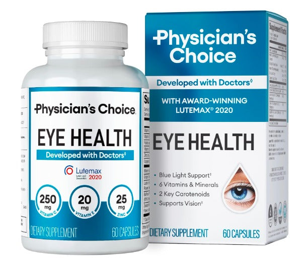 Areds 2 Eye Vitamins - Lutein, Zeaxanthin & Bilberry Extract - Supports Eye Strain, Dry Eyes, and Vision Health - 2 Award-Winning Clinically Proven Eye Vitamin Ingredients - Carotenoid Blend