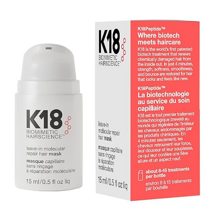 K18 Leave-In Molecular Hair Mask – Repairs & Strengthens Damaged Hair