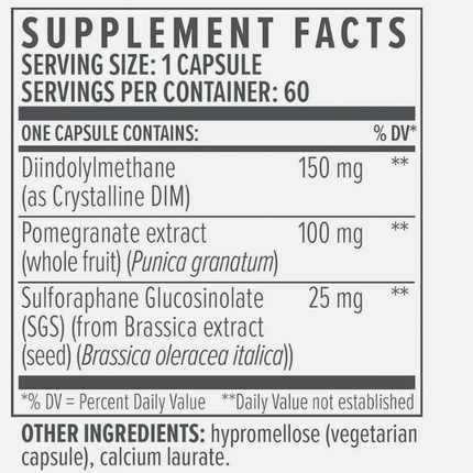 1 Pack Biote Nutraceuticals - DIM SGS + - Hormone + Detox (60 Capsules) US
