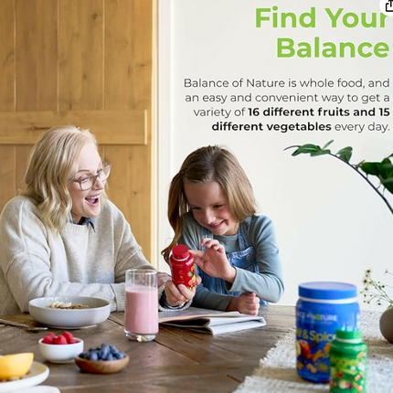 Balance of Nature Fruits & Veggies – 90 Fruit + 90 Veggie Capsules