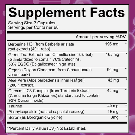 GLP-1 Weight Loss Fat Burner Diet Supplement Slimming Capsules Free Shipping