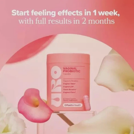 URO O Positiv Vaginal Probiotics for Women pH Balance/Prebiotics -Vaginal Health
