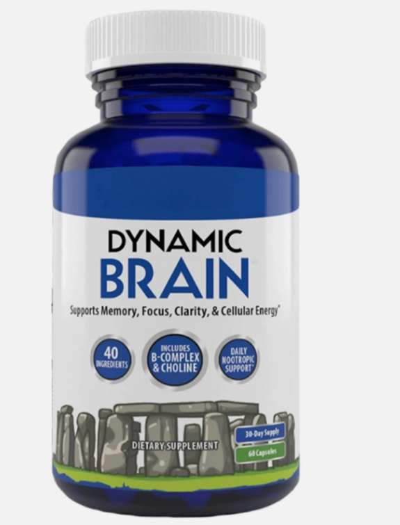 Dynamic Brain Supplement – Focus, Memory & Clarity Support, 60 Capsules Free Shipping