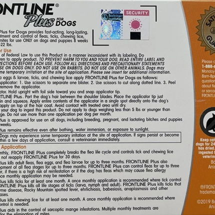 Flea & Tick Treatment For Small Dogs 5-22 lbs / 8 Weeks / 6 Doses