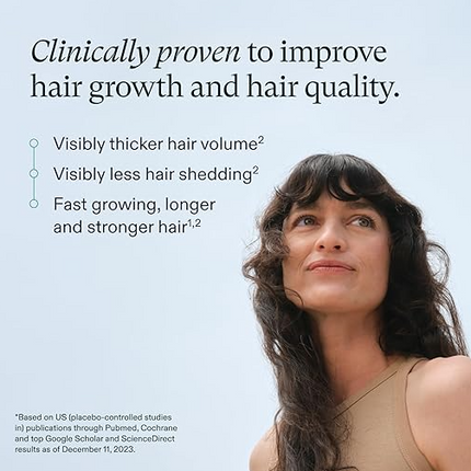 Nutrafol Women's Hair Growth Supplements, Ages 18-44, Clinically Proven for Visibly Thicker and Stronger Hair, Dermatologist Recommended - 1 Month Supply