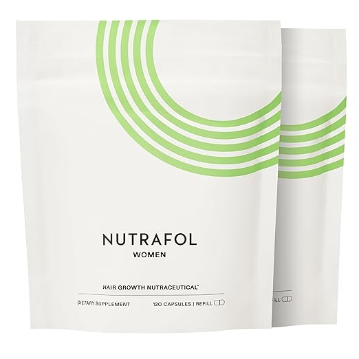 Nutrafol Women's Hair Growth Supplements, Ages 18-44, Clinically Proven for Visibly Thicker and Stronger Hair, Dermatologist Recommended - 1 Month Supply