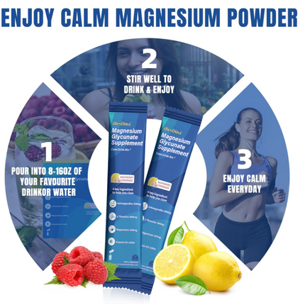 Cortisol Supplements for Women,Calm Drink Mix,Magnesium Glycinate,Ksm-66 Ashwagandha,Vitamin D 3, 20 On The Go Packets,Raspberry Lemonade,Supplements for Relaxation Sleep