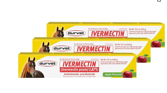 Ivermectin Paste Dewormer - 6.08g dose @ 1.87%-Apple flavored