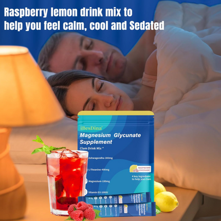 Cortisol Supplements for Women,Calm Drink Mix,Magnesium Glycinate,Ksm-66 Ashwagandha,Vitamin D 3, 20 On The Go Packets,Raspberry Lemonade,Supplements for Relaxation Sleep