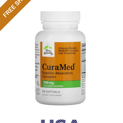 2 X Terry Naturally, CuraMed, 750 mg, 60 Softgels