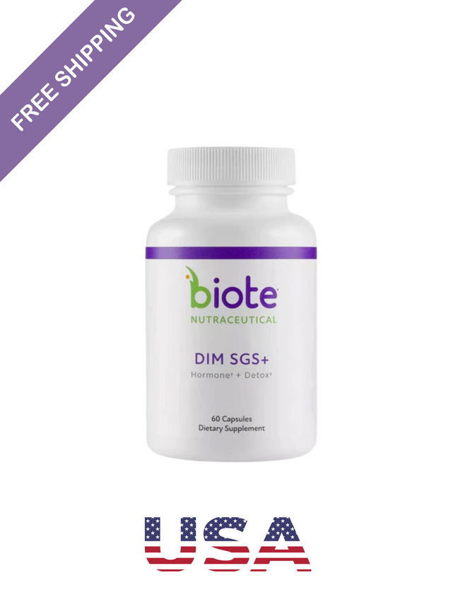 1 Pack Biote Nutraceuticals - DIM SGS + - Hormone + Detox (60 Capsules) US