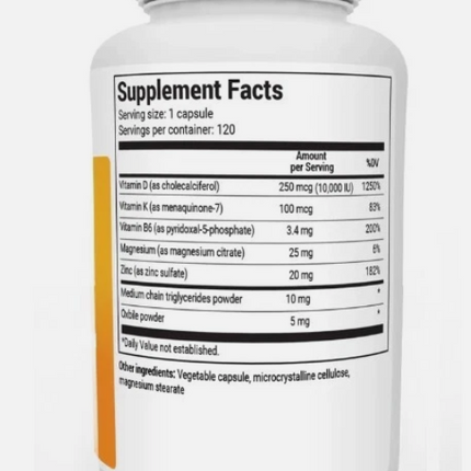 Dr. Berg's D3 & K2 Vitamin, 10,000 IU, 100 mcg per serving, 120 Capsules Free Shipping