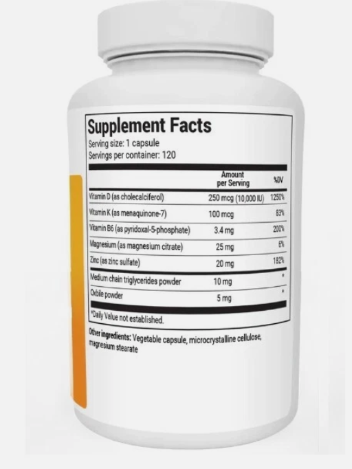 Dr. Berg's D3 & K2 Vitamin, 10,000 IU, 100 mcg per serving, 120 Capsules Free Shipping