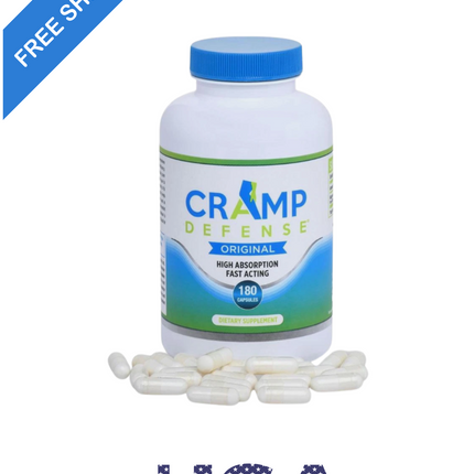 Cramp Defense Magnesium for Leg Cramps, Muscle Cramps &Muscle Spasms 180 Capsule