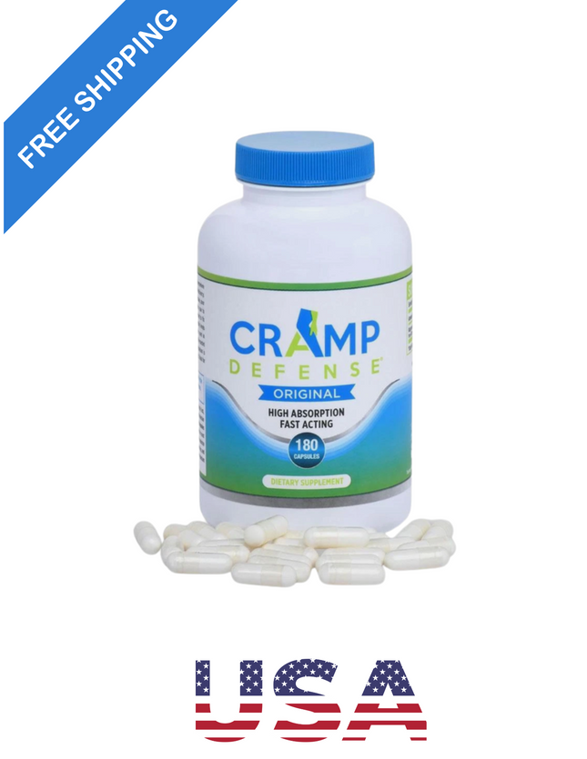 Cramp Defense Magnesium for Leg Cramps, Muscle Cramps &Muscle Spasms 180 Capsule