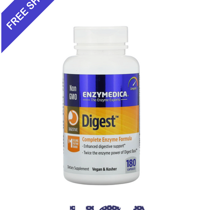 2 X Enzymedica, Digest, Complete Enzyme Formula, 180 Capsules