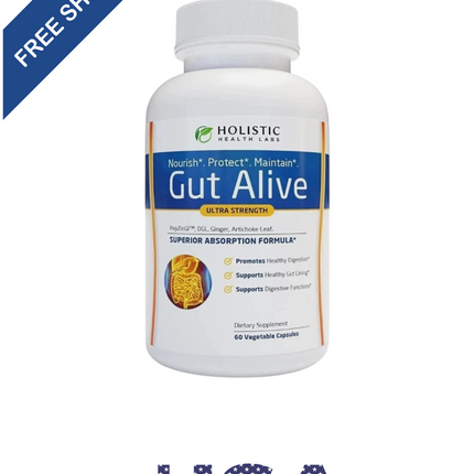 Gut Alive For Restoring Gut Lining - All Natural Support 60 Count