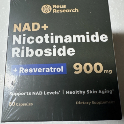 NAD+ Supplement for Anti-Aging Energy Focus & Nicotinamide Riboside Resveratrol Free Shipping