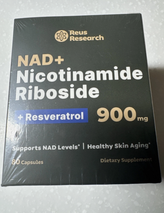 NAD+ Supplement for Anti-Aging Energy Focus & Nicotinamide Riboside Resveratrol Free Shipping