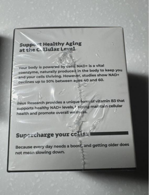 NAD+ Supplement for Anti-Aging Energy Focus & Nicotinamide Riboside Resveratrol Free Shipping