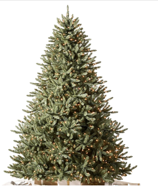 ChatGPT said:  Balsam Hill 7.5ft Pre-Lit Blue Spruce Artificial Christmas Tree – 1000 Clear Lights, Easy Plug Setup & Premium Stand