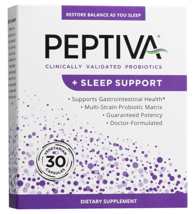 Peptiva Probiotic and Sleep Support 30 Count Digestive Enzyme 30 Count