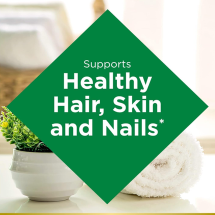 Nature's Bounty Biotin 10000 mcg, Supports Healthy Hair - Skin and Nails - Rapid Release Softgels - 120 Ct