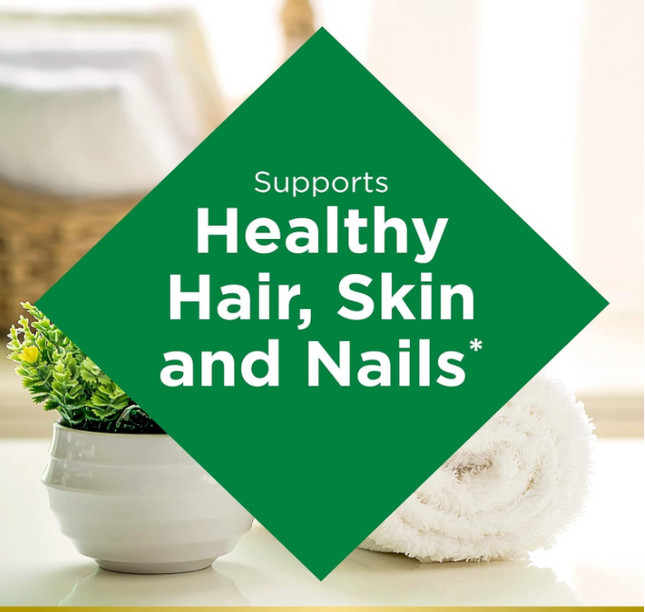 Nature's Bounty Biotin 10000 mcg, Supports Healthy Hair - Skin and Nails - Rapid Release Softgels - 120 Ct