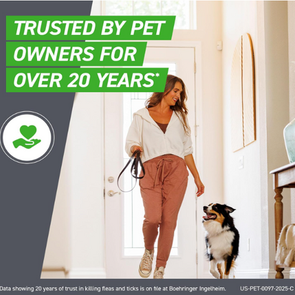 FRONTLINE Plus for Small Dogs (5–22 lbs) – Long-Lasting Flea and Tick Control, 6 Treatments