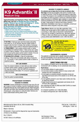 K9 Advantix II Flea & Tick Protection for Medium Dogs | 6-Month Supply