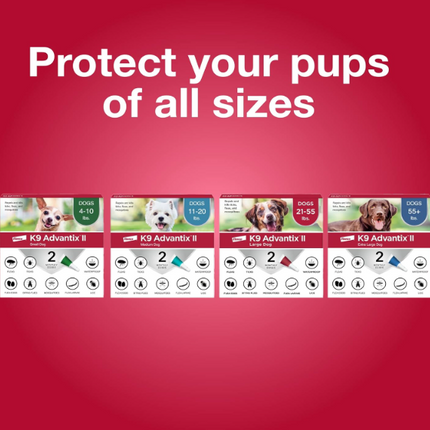K9 Advantix II Flea & Tick Protection for Medium Dogs | 6-Month Supply
