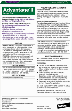 Advantage II Flea Prevention for Large Cats | 6-Month Supply