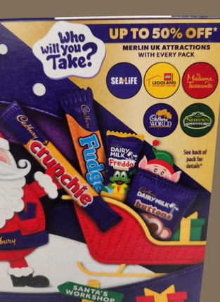 Cadbury Selection Box Bulk Christmas Gift | Santa Crunchie Wispa Treats