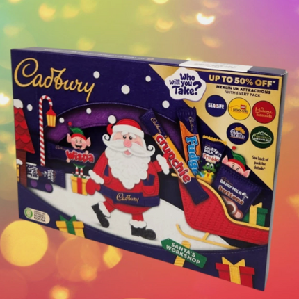 Cadbury Selection Box Bulk Christmas Gift | Santa Crunchie Wispa Treats