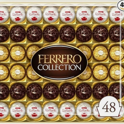 Ferrero Collection Premium Chocolate Gift Box 48 Assorted Pralines – Christmas Delight Basket, 518g