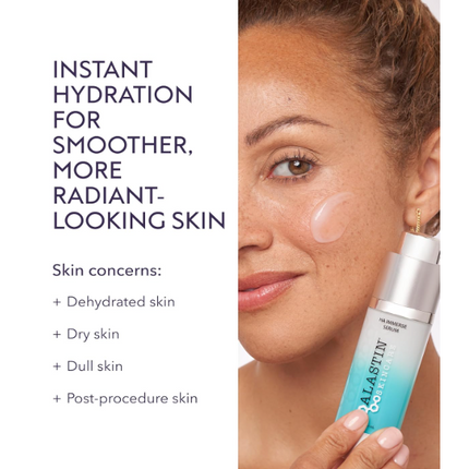 ALASTIN Skincare HA Immerse Hydrating Face Serum (1 oz) | Deep Moisture & Skin Renewal | Revives Dry, Dehydrated Skin for a Radiant Glow