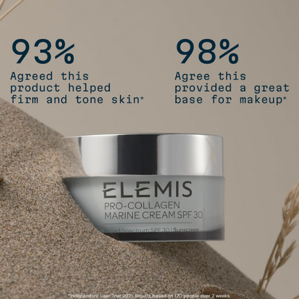 ELEMIS Pro-Collagen Marine Cream SPF 30, Lightweight Anti-Wrinkle Daily Facial Moisturizer