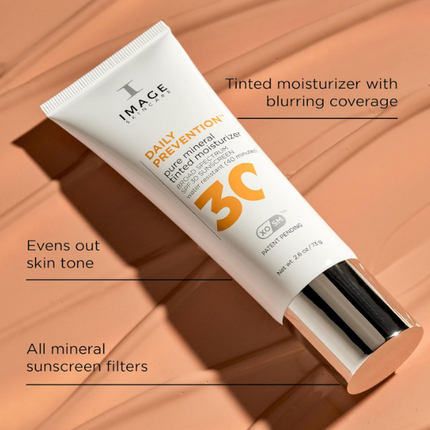 IMAGE Skincare DAILY PREVENTION Pure Mineral Tinted Moisturizer, SPF 30 Broad Spectrum Sunscreen