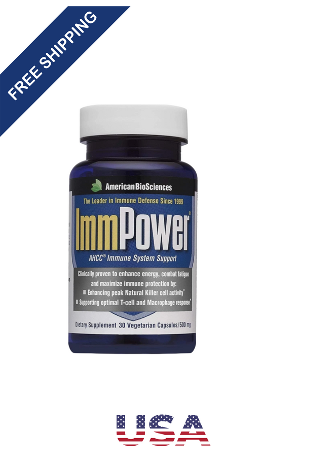 American BioSciences ImmPower, AHCC Mushroom Extract Immune System Support - Imm