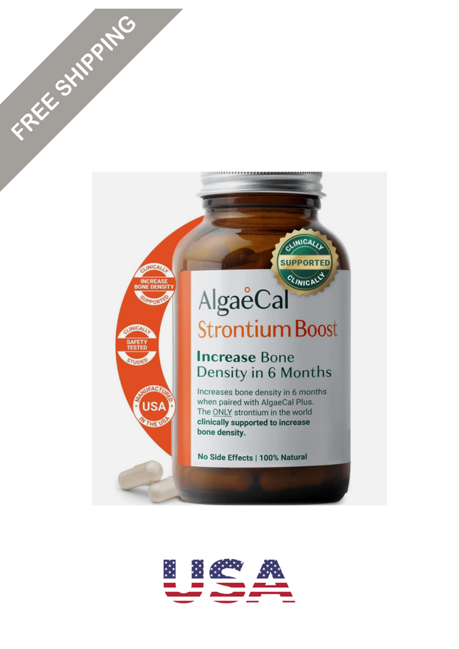 Algaecal - Strontium Boost, Natural Strontium Supplement for Bone Density Increa