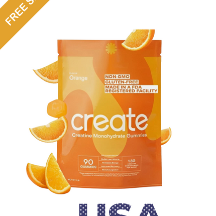 Hot Sale! Create Creatine Gummies for Men&Women - 90ct Orange