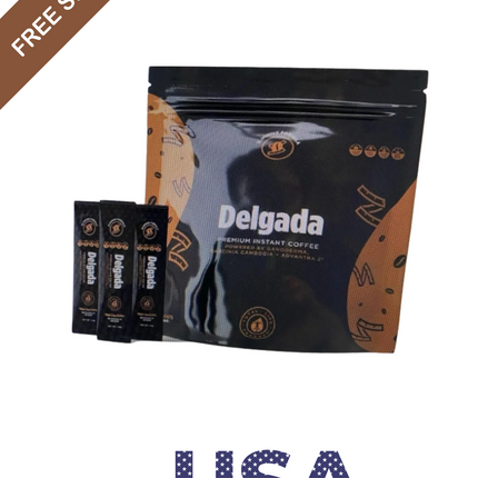 Coffee Delgada Premium Instant Coffee with Ganoderma Lucidum – 25 Sachets