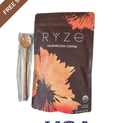 Ryze Mushroom Coffee W/ Spoon Organic 30 SERVINGS 100% Authentic FREE SHIPPING