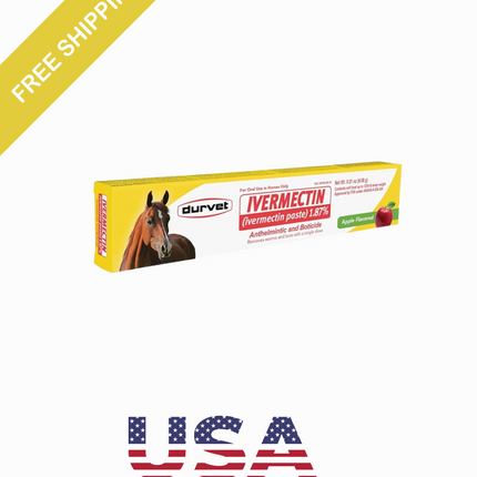 Ivermectin Paste Dewormer - 6.08g dose @ 1.87%-Apple flavored