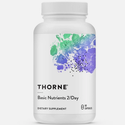 Thorne Basic Nutrients 2/Day - Overall Health - Vitamins, Minerals, Calcium New Free Shipping