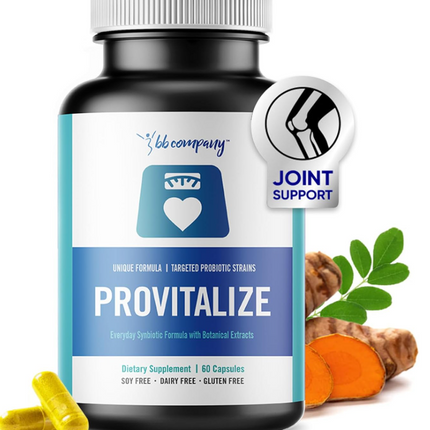 BB Company Provitalize | Probiotics for Women Digestive Health, Menopause, Joint Support | Sexy Midsection Curves, Bloat | Turmeric Curcumin Moringa | Packaging Vary | 60 Ct